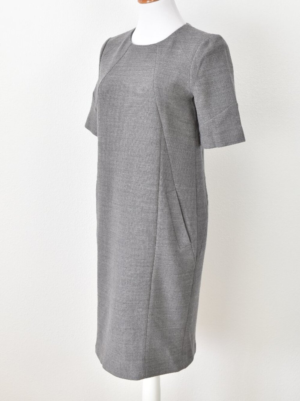 Brooks Brothers Seam Wool Sheath Dress - 4 - Picture 5 of 10